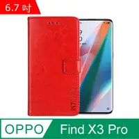 在飛比找PChome24h購物優惠-IN7 瘋馬紋 OPPO Find X3 Pro (6.7吋