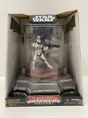 Star Wars Titanium Series Clone Trooper Ultra Die Cast Figure, 2006 Galoob