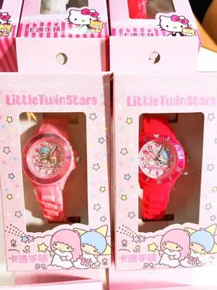 正版 Hello kitty 雙子星 美樂蒂 手錶 錶 塑膠 兒童錶 三麗鷗 凱蒂貓 Sanrio T00120364