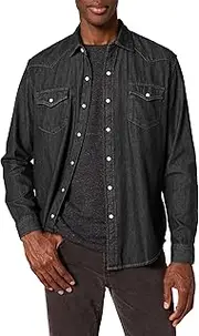 [Amazon Essentials] Men's Regular-Fit Long-Sleeve Denim Shirt