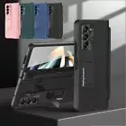 For Samsung Galaxy Z Fold 6/5/4/3 Hinge Protection Case Stand Screen Cover+Pen