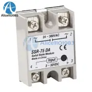 75A 250V SSR-75 DA Solid State Relay Module SSR-75DA 3-32V DC To AC 24V-380V