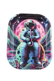 Decorative Remote Side Friendly Space Astronaut Decoration Metal Snack