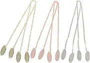 ERINGOGO 6pcs Napkin Clips Bib Holders Napkin Clips Towel Apron Bib Clips Chain Napkin Clips