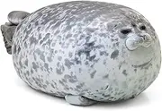 Chubby Blob Seal Pillow Stuffed Cotton Plush Animal Toy Cute Ocean Pillow Pets Grey Large