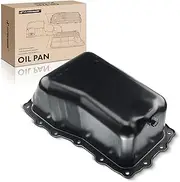 A-Premium Engine Oil Pan Sump with Drain Plug Compatible with Jeep Wrangler 2007 2008 2009 2010 2011, V6 3.8L, Replaces 4666153AC