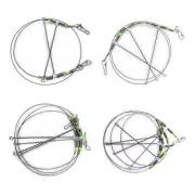 Fishing Rigs with Swivels Snaps Beads Fishing Wire Fishing Leader Tackle Rigs