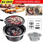 Korean Style Table Charcoal Portable BBQ Grill Camping Fire Pit For Outdoor AU