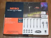 NEBO Pathway Light Kit 120w 6pc Espresso Finish NEB-LSP-0003 Landscape Led NEW