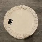Up to 6 NWT ROBERT STANLEY Round Burlap Jute Placemat Ruffle Fringe 15" Doily