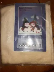 VINTAGE LOVEY & DOVEY 10" BEANBAG SNOWMEN COTTON GINNYS NEW IN PACK