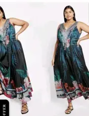 City Chic Small/medium Dress After Glow Plus Size 18 Jewel