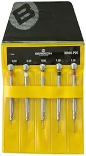 BERGEON 30080-P05 Set of 5 Screwdrivers in Wallet - HS30080-P05