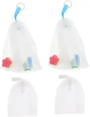 HAKIDZEL Soap Saver 4 Pack Face Cleanser Making Portable Pouches for Soap Cleaning
