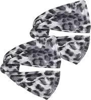 CTIRCHIU 2pcs Lazy Hair Bun Maker for Women Lightweight Leopard Print Bun Shaper for Easy Styling for Daily Wear Special Occasions Comfortable and Design