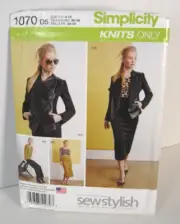 Simplicity Sew Stylish 1070 Top, Skirt, Pants & Jacket Misses 4-12 Pattern Uncut