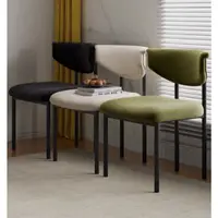 在飛比找蝦皮商城精選優惠-法式奶油風餐椅網紅設計師款北歐現代簡約家用白色餐桌靠背椅子
