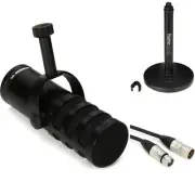 Samson Q9U XLR/USB Dynamic Broadcast Microphone with Desktop Mic Stand