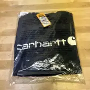 Carhartt TS3873-M Force Relaxed Fit Midweight Logo Graphic Sweatshirt Navy Color