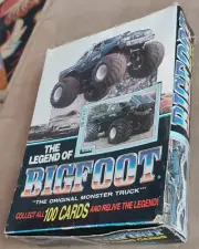 THE LEGEND OF BIGFOOT Monster Truck FULL Wax Box 48 Unopened Trading Card Packs