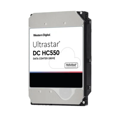 WD Ultrastar DC HC550 16TB HDD SATA III 7200RPM 512M 3.5" Internal Hard Drive