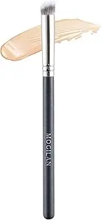 MOGILAN Angled Concealer Brush Under Eye, Mini Angled Contour Brush Synthetic Kabuki Brush for Concealing Blending Setting Buffing with Powder Liquid Cream Cosmetics Vegan Makeup Brushes (276)
