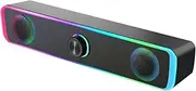 Tabletop Computer Speaker, Travel Wired Speaker, Small Portable Speakers, 3.5mm Audio Jack, Compact Lightweight, Ideal for Laptop, Tablet, Phone, and Computer Use