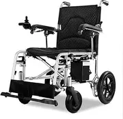 Electric Wheelchair, Lightweight, Foldable 15KG Aluminum Alloy Power Wheelchairs, EABS Electromagnetic Brake, 150W*2 Brushless Motor