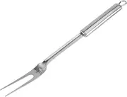 POPETPOP Stainless Steel Barbecue Fork Skewer Barbecue Sticks Grill Accessories Stainless Steel Barbecue Stick Meat Fork Silver