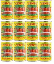 [PACK OF 12] Cento Petite Diced Tomatoes, 14.5 Ounce Cans