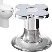 ETUCYNG Toilet Flush Button,Smooth Flower Shaped Button Flush Replacement - Press Button Drawer Handle, Adhesive Waterproof Water Tank Button for Bathroom Home