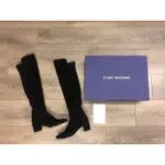 STUART WEITZMAN 經典 黑色 麂皮 過膝靴