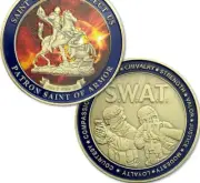 US SWAT Police challenge coin law enforcement St George Blue lives matter