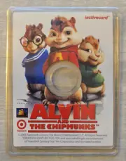 Rare Alvin and The Chipmunks Target iActiveCard DVD Game Card – Collectible
