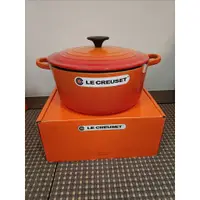 在飛比找蝦皮購物優惠-LE CREUSET典藏琺瑯鑄鐵圓鍋24cm-火焰橘