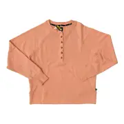 GAP Henley Sweatshirt Peach Melba XS