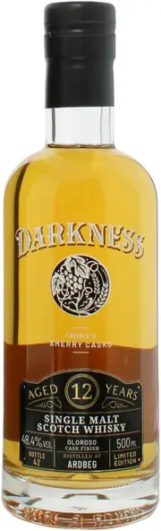 Darkness 12 Year Old Ardbeg Oloroso Finish Peated Scotch Whisky 500ml