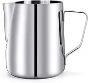 Coffee Pitcher, Stainless Steel Milk Frothing Cup Jug for Latte Art, Kitchen Tool, 150-1000ML Scale Pitcher, Durable and Heat-Resistant, Precise Scale, Frother Container in 4 Sizes (1000ml)