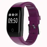 608HR OLED Heart Rate Sleep Monitor IP67 Waterproof Smart Watch Bracelet Pedometer 160 LIGHT BLUE