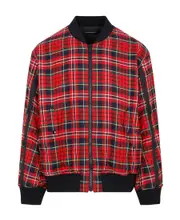 checked jacket 2 Red