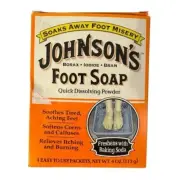 Johnson's Foot Soap Box 4 Packets, 4 Oz