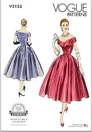 [Vogue] Sewing Patterns V2123B5 Misses' Evening Dress B5(8-10-12-14-16)