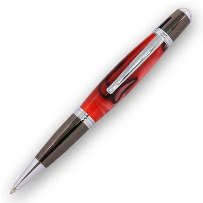 Viceroy Pen Kit, Chrome and Gun Metal Finish, Single Kit, Legacy Woodturning