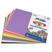 Prang /Sunworks Construction Paper, 12"x 18", 50 Sheets, 10 Assorted Colors