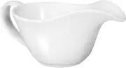 LOPUNER Ceramic Gravy Boat Elegant Design Multi-Function Condiment Cup for Sauces Soups and Dressings for Dining Tables and Special Occasions