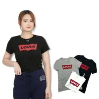 在飛比找momo購物網優惠-【LEVIS】Levis 女短T 現貨 短袖 T恤 上衣 寬