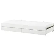 SLÄKT underbed with storage, white, Single