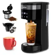 Iced Coffee Maker, Single Serve Coffee Maker with 3 Brewing Options for K Cup...