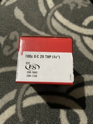 100x HILTI X-C 20 THP 3/4 NEW 100 #15186220