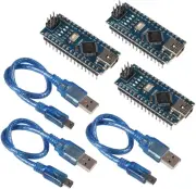 AITRIP 3Pcs for Arduino Mini Nano V3.0 Atmega328P 5V 16M Micro Controller Boa...